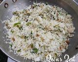 A picture of step 2 of Burnt Garlic Rice.