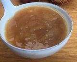 A picture of step 2 of Red Onion Soup with Vegan Blue Cheese 🌱(& sourdough crouton).