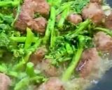 A picture of step 7 of Pasta with Broccoli Rabe and Italian Sausage.
