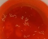 A picture of step 1 of RoohAfza with lemon.