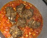 A picture of step 1 of Egusi soup with Ram and Chicken Broth.