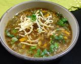 A picture of step 5 of Manchow soup.