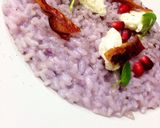 Foto del passaggio 2 della ricetta Cavolo viola risotto con stracchino e pancetta croccante
