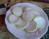 A picture of step 1 of Bottle gourd fritters.