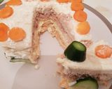 A picture of step 7 of Sandwich bread cake.