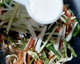 A picture of step 6 of Vegetable szechuan spaghetti.