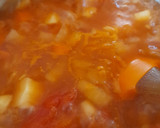 A picture of step 3 of Parsnip,carrot and tomato soup.