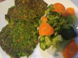 Tortitas de espinacas y garbanzos