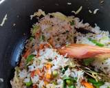 White vegetable pulao recipe step 1 photo