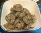 A picture of step 2 of Ribeye Mint Chutney Sauce w/ Shrimp Pad Thai.