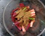 A picture of step 3 of Beetroot Carrot Kanji Vada.