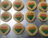 Cara Membuat Rainbow Heart Cookies Slice 10