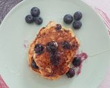 Foto del paso 4 de la receta: Tortitas de plátano🍌avena y arándanos