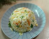 A picture of step 3 of Vegetable Egg Fried Rice.