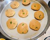 A picture of step 2 of Super healthy rajgira flour potato sabudanaPowder farali tasty cutlet with masala curd.