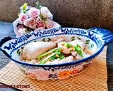 Hình bước làm 2 của món Mì Chũ khô trộn gà
