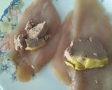 Foto del paso 1 de la receta Delicias de pollo con mousse de pato y salsa fruits vermells