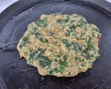 A picture of step 4 of Moong sprout and vegetable chilla.