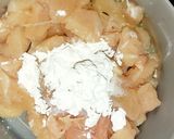 A picture of step 2 of Dry chilli chicken.