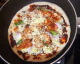 শেজওয়ান চিকেন প্যান পিজ্জা (Schezwan Chicken pan pizza recipe in bengali) রেসিপির ধাপ 7 ছবি