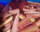 A picture of step 1 of Beet root and Carrot 🥕 juice.