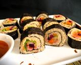 A picture of step 6 of Foxtail Millet Veg. Sushi Rolls - Fusion style.