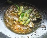 A picture of step 1 of Tandlachi Ukhad(rice flour upma).