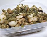 Foto langkah ke 4 dari resep Telur Puyuh Tahu Cabai Hijau.