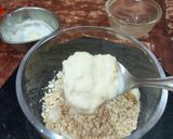 A picture of step 1 of Oats Paneer Tikki.