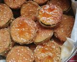 Rántott cukkini, padlizsán, burgonya salátával, pirított napraforgó maggal recept fázis 4 fotója