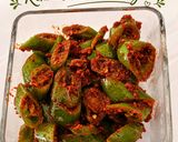 A picture of step 6 of Green Chilli Pickle (Quick Version).