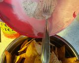 A picture of step 3 of Home made Cool Ranch Doritos.