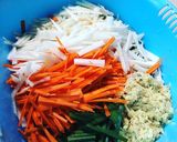 รูปขั้นตอนการทำที่ 2 ของ กิมจิผักกาด สูตรทำเองง่ายๆ
