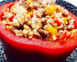 Foto del paso 3 de la receta: Pimiento relleno de carne picada y quinoa