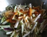 A picture of step 2 of Bengali Mixed vegetables with small fish (Macher chorchori).