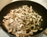 A picture of step 2 of Cream of mushroom soup.