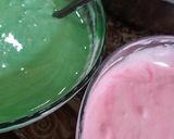 Foto langkah ke 4 dari resep 3. Bolu Kukus Pandan-stoberi (Hijau-Pink) Merekah Sempurna.