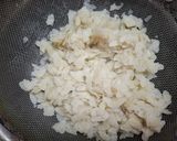 A picture of step 2 of Poha Kheer or Chirer Amrita Bhog.