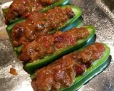 A picture of step 2 of Chili Cheese Stuffed Jalapenos.