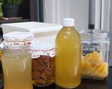 Foto langkah ke 3 dari resep Homemade Cuka Nanas #2bahan #pineapplevinegar.