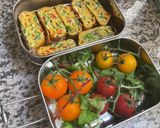 Une image de l'étape 10 de 🍳SUMMER BENTO 🎰🫒🥢OMELETTE🫑🧅 ORANAISE 🥚.
