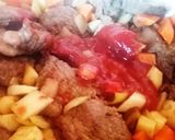Barnasörös marhakockák recept fázis 2 fotója