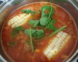 A picture of step 9 of Noodle Soup with Corn or Vegetables.