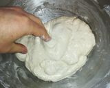 Foto del passaggio 7 della ricetta Impasto pizza, poolish 18h + autolisi 6h. Idratazione 80%