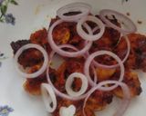 A picture of step 4 of Prawns koliwada.