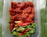 Foto langkah ke 8 dari resep Nasi Bakar Cumi Asin.