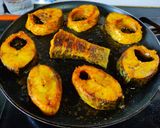 A picture of step 2 of Fish Kalia.
