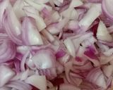 A picture of step 1 of Onion Parantha.
