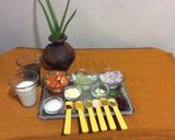 A picture of step 1 of Aloevera curry.