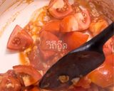 รูปขั้นตอนการทำที่ 4 ของ มะเขือเทศผัดไข่นุ่ม